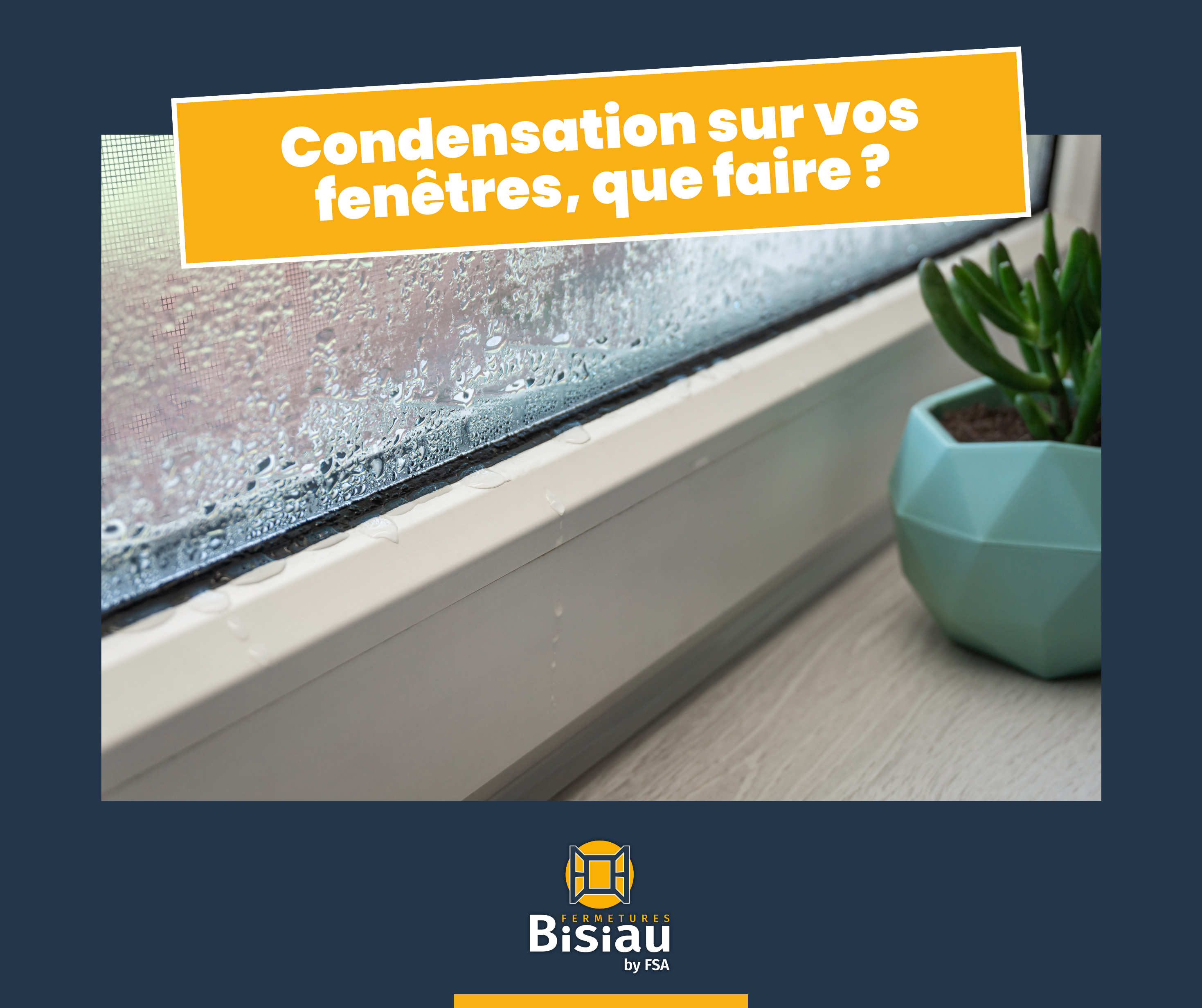 Une fenêtre avec de la condensation dessus